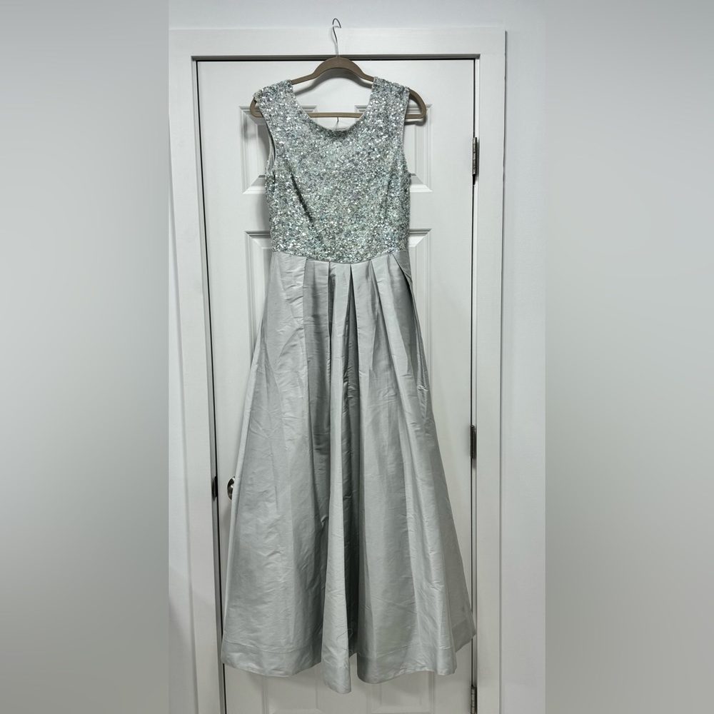 Aidan Mattox pale ice blue evening gown size 12 US